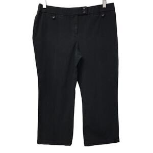 Chicos Pants Womens Size 1 Small Capri Black